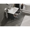 Mexen Orio meuble de salle de bain 80 cm avec lavabo Otis, 2 tiroirs, graphite mat/blanc mat - 91A10-08047-2-BFF66-W18M01