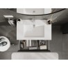 Mexen Orio meuble de salle de bain 80 cm avec lavabo Otis, 2 tiroirs, graphite mat/blanc mat - 91A10-08047-2-BFF66-W18M01