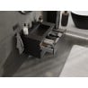 Mexen Orio armoire de salle de bains 80 cm avec lavabo Otis, 2 tiroirs, noir mat - 91A10-08047-2-BFF71-W18M71