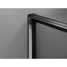 Mexen Exo-3S portes de douche coulissantes 80 cm, transparentes, noires - 8153-080-000-70-00
