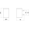 Mexen Loop porte-brosse à dents, noir - 70A71051-70