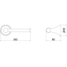 Mexen Lusso support pour papier toilette, or brossé - 70A16825-55