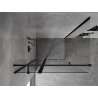 Mexen Mist T cabine de douche battante 115 x 100 cm, transparent, noir - 8A4T-115-100-70-00