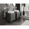 Mexen Orio meuble de salle de bain sous lavabo 50 cm, 1 tiroir, graphite mat - 91A10-05047-1-BF66