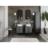 Mexen Orio meuble de salle de bain sous lavabo 50 cm, 1 tiroir, graphite mat - 91A10-05047-1-BF66