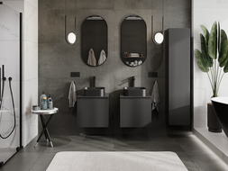 Mexen Orio meuble de salle de bains sous lavabo 50 cm, 1 tiroir, noir mat - 91A10-05047-1-BF71
