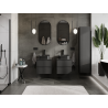 Mexen Orio meuble de salle de bain sous lavabo 50 cm, 2 tiroirs, noir mat - 91A10-05047-2-BFF71