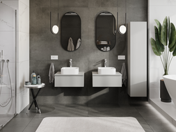Mexen Orio meuble de salle de bain sous-lavabo 60 cm, 1 tiroir, gris mat - 91A10-06023-1-BF62