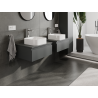 Mexen Orio armoire de salle de bain sous lavabo 60 cm, 1 tiroir, graphite mat - 91A10-06023-1-BF66