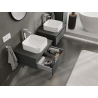 Mexen Orio armoire de salle de bain sous lavabo 60 cm, 1 tiroir, graphite mat - 91A10-06023-1-BF66