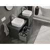 Mexen Orio meuble de salle de bains sous lavabo 60 cm, 1 tiroir, graphite mat - 91A10-06047-1-BF66