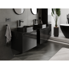 Mexen Orio meuble de salle de bain sous lavabo 60 cm, 1 tiroir, noir brillant - 91A10-06047-1-BF70