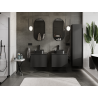 Mexen Orio meuble de salle de bain sous-lavabo 60 cm, 1 tiroir, noir mat - 91A10-06047-1-BF71
