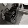 Mexen Orio meuble de salle de bain sous-lavabo 60 cm, 1 tiroir, noir mat - 91A10-06047-1-BF71