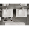 Mexen Orio meuble-lavabo salle de bain 60 cm, 2 tiroirs, blanc brillant - 91A10-06047-2-BFF00