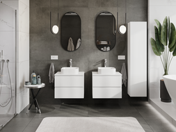 Mexen Orio meuble de salle de bains sous lavabo 60 cm, 2 tiroirs, blanc mat - 91A10-06047-2-BFF01