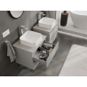 Mexen Orio meuble de salle de bain sous-lavabo 60 cm, 2 tiroirs, gris mat - 91A10-06047-2-BFF62