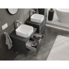 Mexen Orio meuble de salle de bain sous-lavabo 60 cm, 2 tiroirs, graphite mat - 91A10-06047-2-BFF66