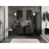Mexen Orio meuble de salle de bain sous-vasque 60 cm, 2 tiroirs, noir mat - 91A10-06047-2-BFF71