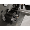 Mexen Orio meuble de salle de bain sous-vasque 60 cm, 2 tiroirs, noir mat - 91A10-06047-2-BFF71