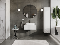 Mexen Orio meuble de salle de bain sous lavabo 70 cm, 1 tiroir, blanc brillant - 91A10-07023-1-BF00