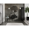 Mexen Orio meuble de salle de bains sous lavabo 70 cm, 1 tiroir, noir brillant - 91A10-07023-1-BF70