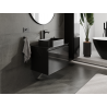 Mexen Orio meuble de salle de bain sous-lavabo 70 cm, 1 tiroir, noir brillant - 91A10-07047-1-BF70