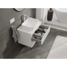 Mexen Orio meuble de salle de bains sous lavabo 70 cm, 2 tiroirs, blanc brillant - 91A10-07047-2-BFF00