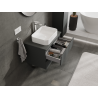 Mexen Orio meuble de salle de bains sous lavabo 70 cm, 2 tiroirs, graphite mat - 91A10-07047-2-BFF66