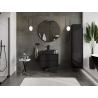 Mexen Orio meuble de salle de bain sous lavabo 70 cm, 2 tiroirs, noir brillant - 91A10-07047-2-BFF70