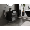 Mexen Orio meuble de salle de bain sous lavabo 70 cm, 2 tiroirs, noir brillant - 91A10-07047-2-BFF70