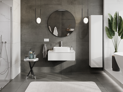Mexen Orio meuble de salle de bain sous lavabo 80 cm, 1 tiroir, blanc brillant - 91A10-08023-1-BF00