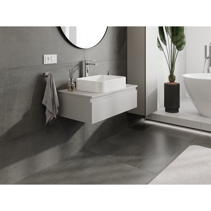 Mexen Orio meuble de salle de bain sous lavabo 80 cm, 1 tiroir, gris mat - 91A10-08023-1-BF62