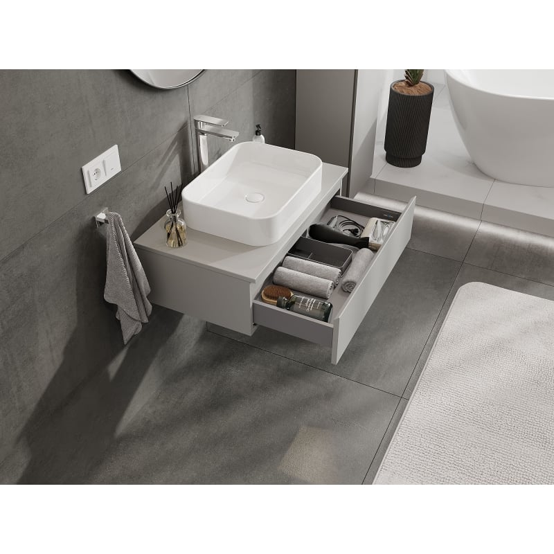 Mexen Orio meuble de salle de bain sous lavabo 80 cm, 1 tiroir, gris mat - 91A10-08023-1-BF62
