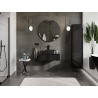 Mexen Orio armoire de salle de bain sous-lavabo 80 cm, 1 tiroir, noir brillant - 91A10-08023-1-BF70