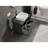 Mexen Orio meuble de salle de bain sous-vasque 80 cm, 1 tiroir, graphite mat - 91A10-08047-1-BF66