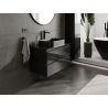 Mexen Orio meuble de salle de bain sous-lavabo 80 cm, 2 tiroirs, noir brillant - 91A10-08047-2-BFF70