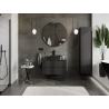 Mexen Orio meuble de salle de bain sous-lavabo 80 cm, 2 tiroirs, noir mat - 91A10-08047-2-BFF71
