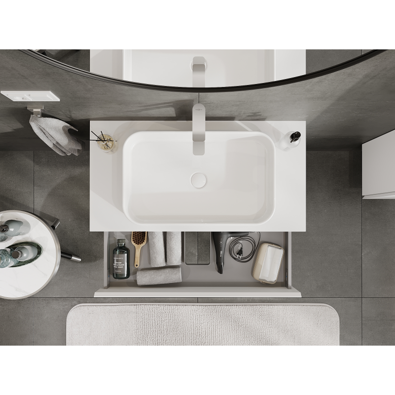 Mexen Orio armoire de salle de bain sous-lavabo 90 cm, 2 tiroirs, blanc mat - 91A10-09047-2-BFF01