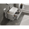 Mexen Orio meuble de salle de bain sous-lavabo 90 cm, 2 tiroirs, gris mat - 91A10-09047-2-BFF62