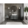 Mexen Orio armoire de salle de bain sous lavabo 90 cm, 2 tiroirs, gris mat - 91A10-09047-2-BFF66