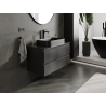 Mexen Orio meuble de salle de bain sous-lavabo 90 cm, 2 tiroirs, noir mat - 91A10-09047-2-BFF71