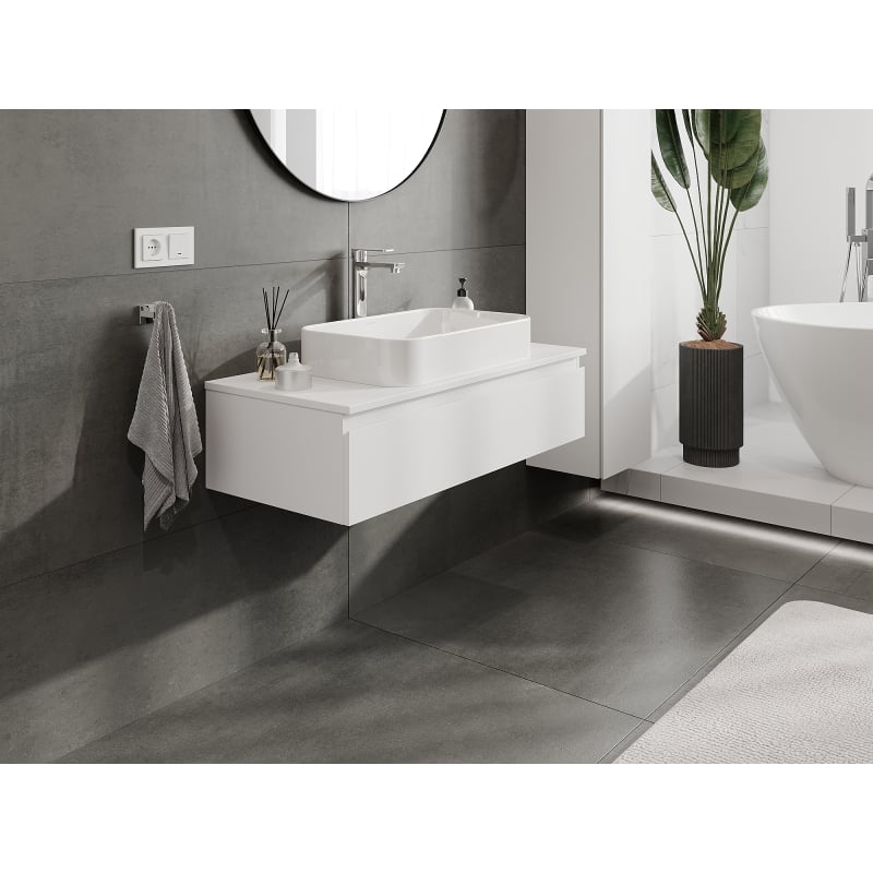 Mexen Orio meuble de salle de bains sous lavabo 100 cm, 1 tiroir, blanc mat - 91A10-10023-1-BF01