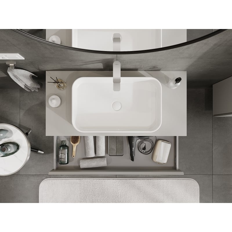 Mexen Orio meuble de salle de bains sous-lavabo 100 cm, 1 tiroir, gris mat - 91A10-10023-1-BF62
