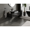 Mexen Orio meuble de salle de bain sous lavabo 100 cm, 1 tiroir, noir brillant - 91A10-10023-1-BF70