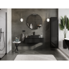 Mexen Orio meuble de salle de bain sous lavabo 100 cm, 1 tiroir, noir brillant - 91A10-10023-1-BF70
