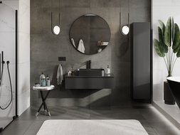 Mexen Orio meuble de salle de bain sous lavabo 100 cm, 1 tiroir, noir mat - 91A10-10023-1-BF71