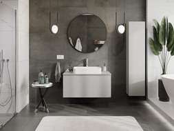 Mexen Orio meuble de salle de bain sous lavabo 100 cm, 1 tiroir, gris mat - 91A10-10047-1-BF62