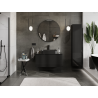 Mexen Orio meuble de salle de bains sous lavabo 100 cm, 1 tiroir, noir brillant - 91A10-10047-1-BF70