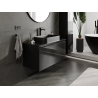 Mexen Orio meuble de salle de bains sous lavabo 100 cm, 1 tiroir, noir brillant - 91A10-10047-1-BF70